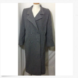 Mackintosh Gray Double Peacoat Trench Woman 12 P